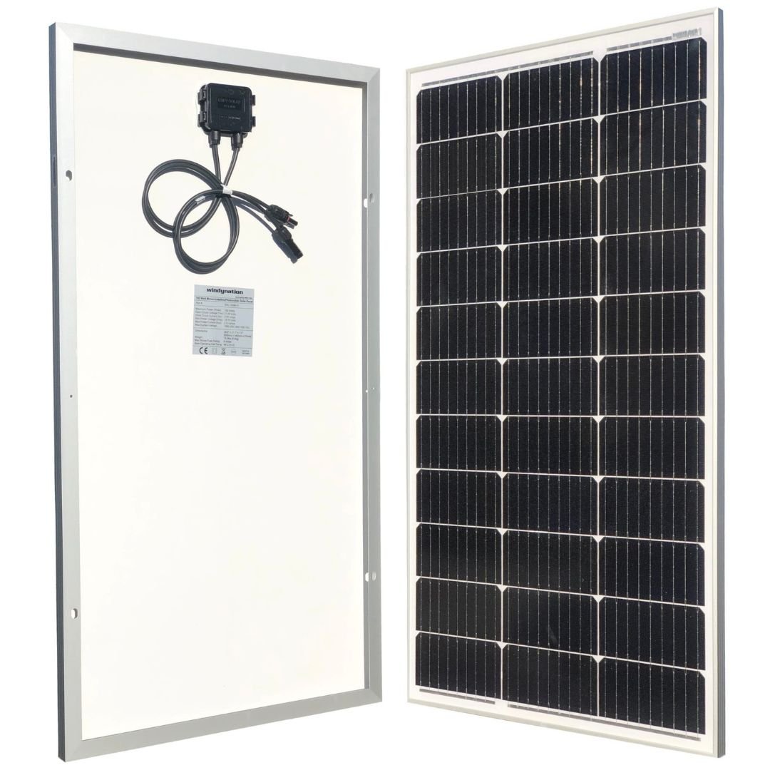 100 Watt 12 - Volt Monocrystalline Solar Panel - THE ONLY Mars Emporium
