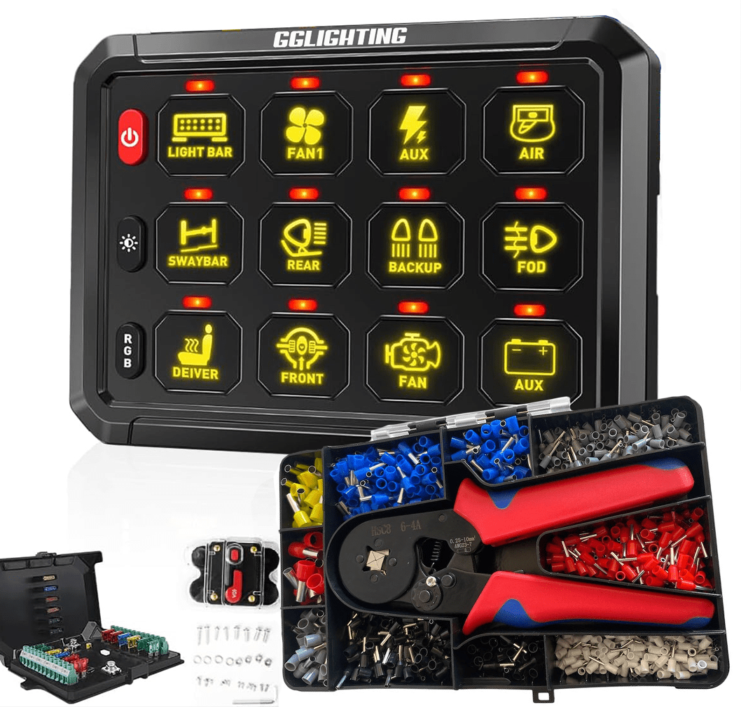 12 - Gang Switch Panel With RGB And Remote Control Bluetooth App - THE ONLY Mars Emporium