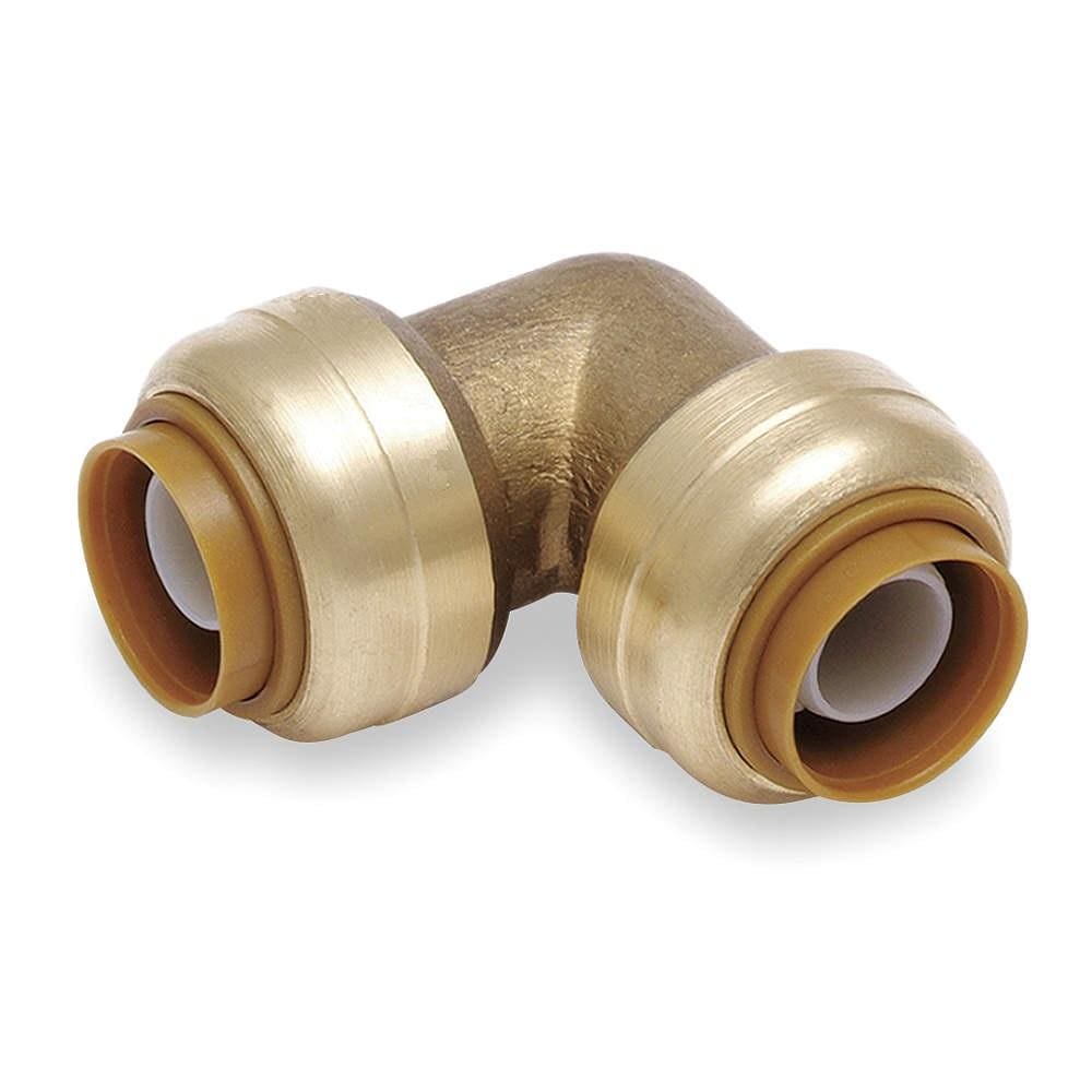 1/2 Inch (0.50) Push To Connect Fitting 90 Degree Elbow for PEX, Copper, CPVC Pipe, Brass Plumbing Fitting with Stiffener, No Lead - THE ONLY Mars Emporium