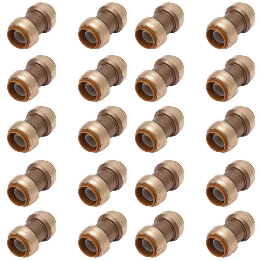 1/2 Inch (0.50) Push To Connect Straight Coupling Connector for PEX, Copper, CPVC Pipe, Brass Plumbing Fitting with Stiffener, No Lead - THE ONLY Mars Emporium