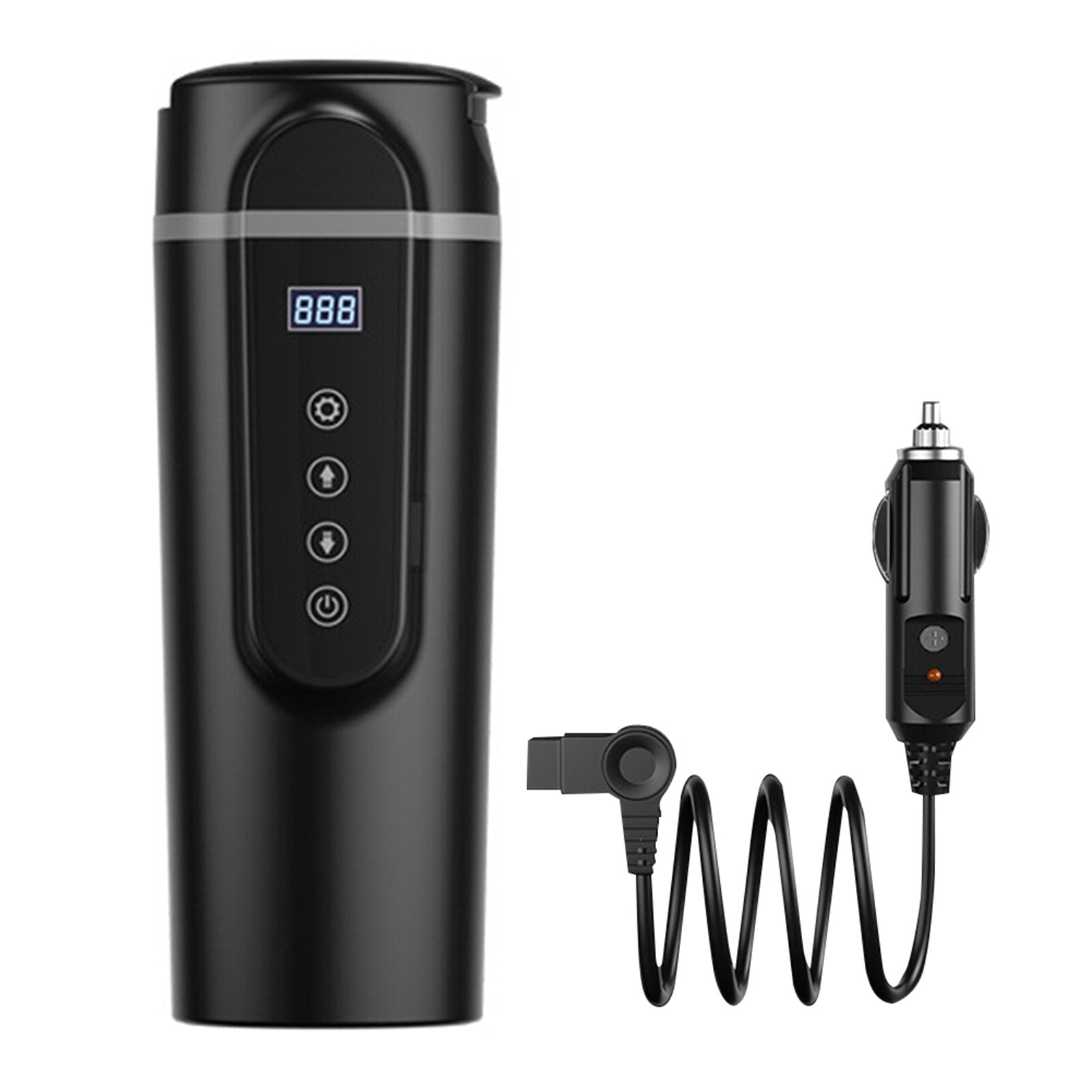 12V/24V 70W - 100W Car Heating Cup 420ml Car Heated Smart Mug With Temperature Control Cigarette Lighter Car Kettle Water Heater - THE ONLY Mars Emporium