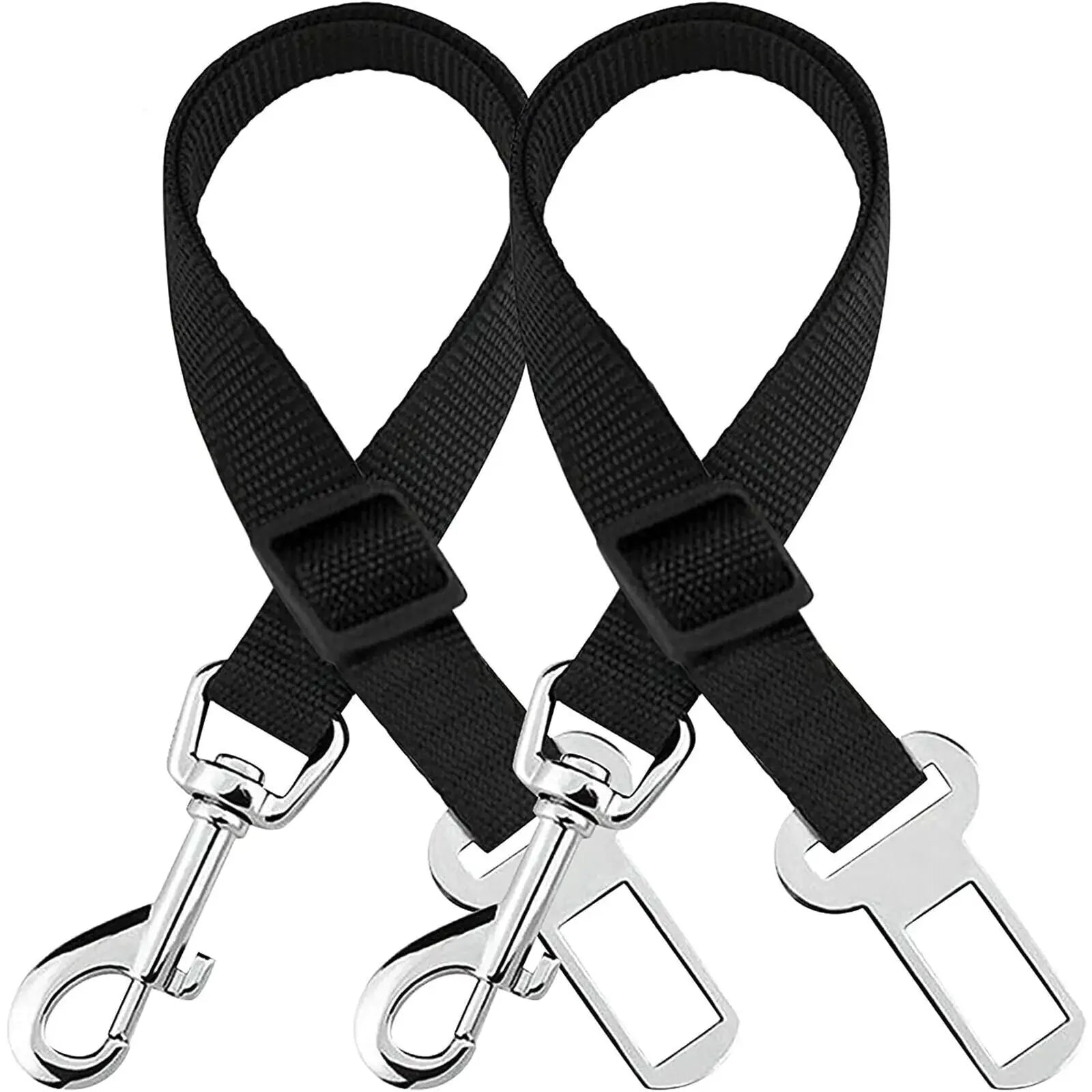 2 Pack Cat DOG PET Safety Seatbelt Car Vehicle Seat Belt Adjustable Harness Lead - THE ONLY Mars Emporium
