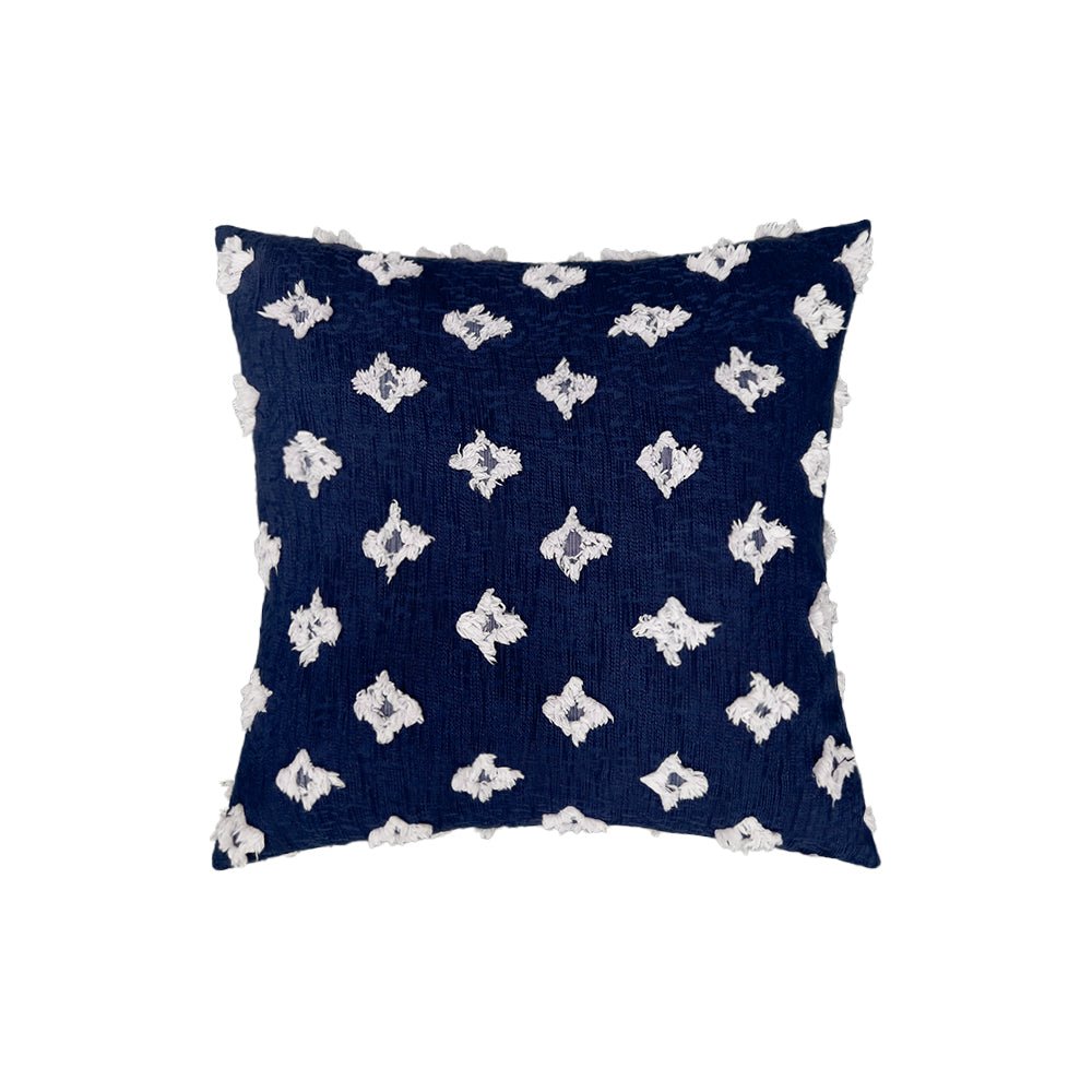 20''x20'' tufted floral 100% cotton throw pillow | 7 colors textured daisy stitch design | boho chic couch & bedroom accent | insert included - THE ONLY Mars Emporium