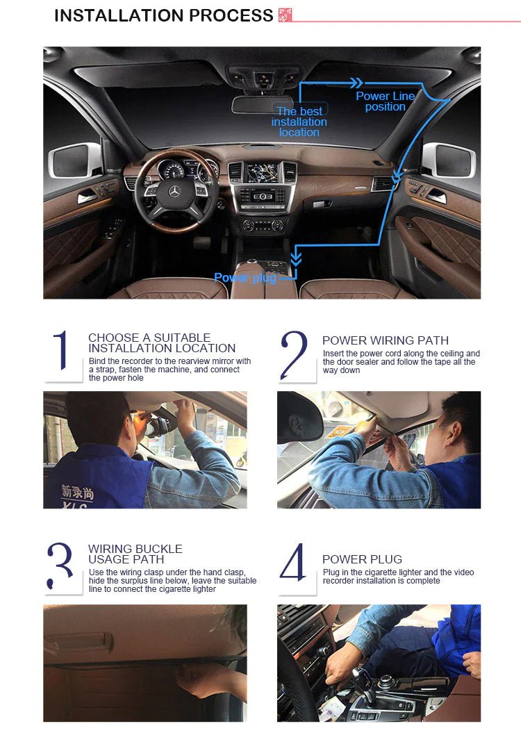 2.7'' Full HD 1080P Dash Cam Car DVR Front & Rear Camera Night Vision G - Sensor - THE ONLY Mars Emporium