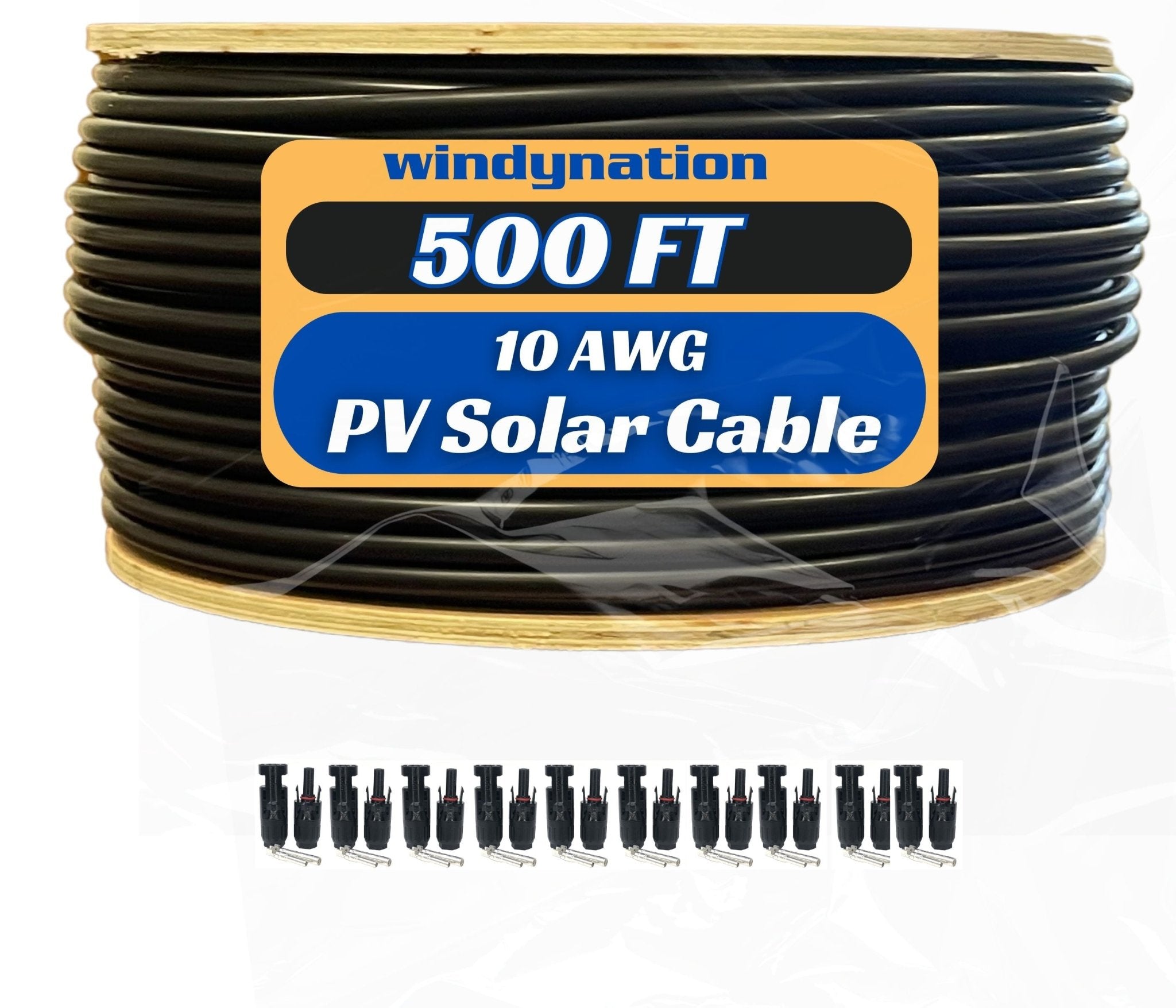 500 Foot Spool 10 Gauge 10 AWG Solar Panel Extension Cable Wire Black or Red Pure Copper - THE ONLY Mars Emporium
