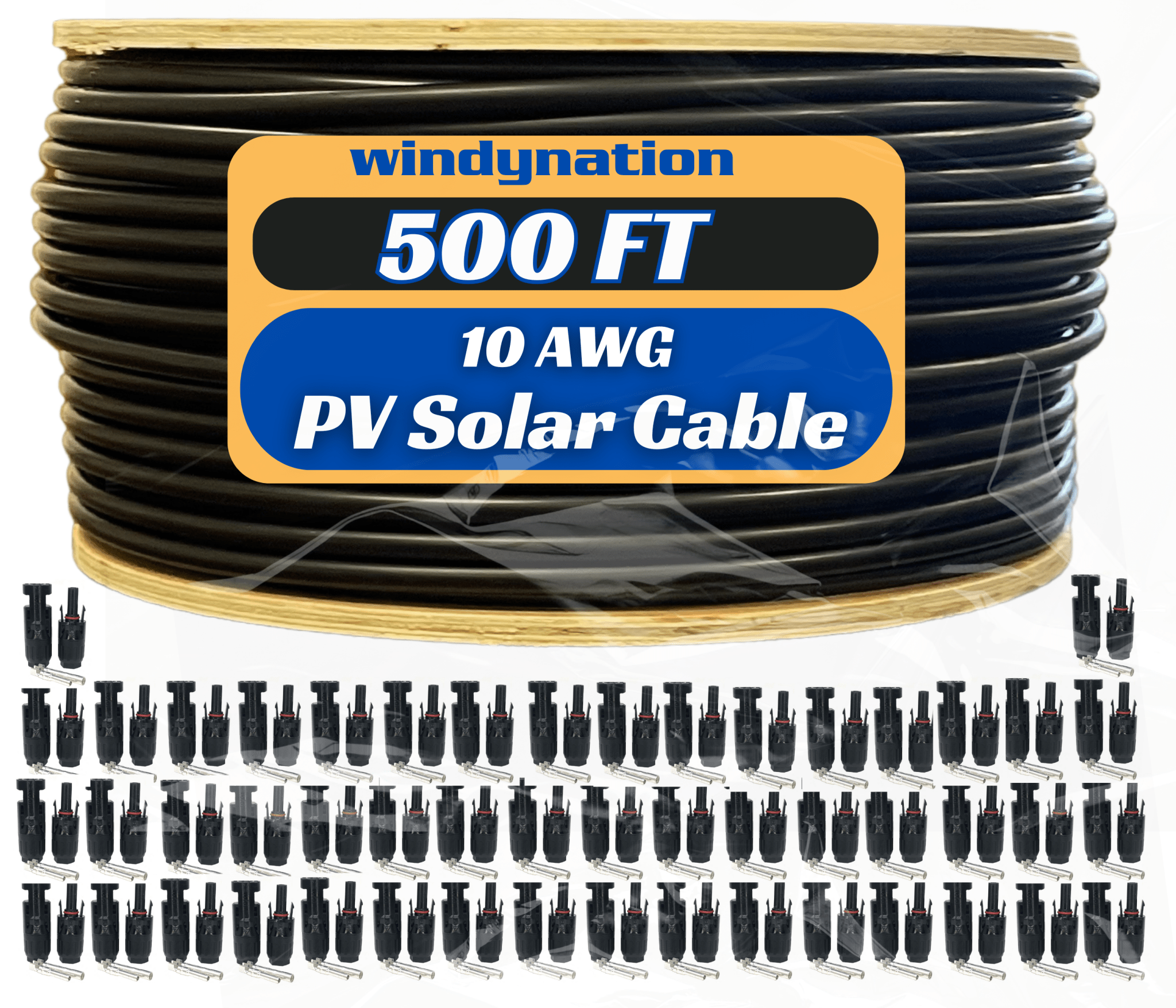 500 Foot Spool 10 Gauge 10 AWG Solar Panel Extension Cable Wire Black or Red Pure Copper - THE ONLY Mars Emporium