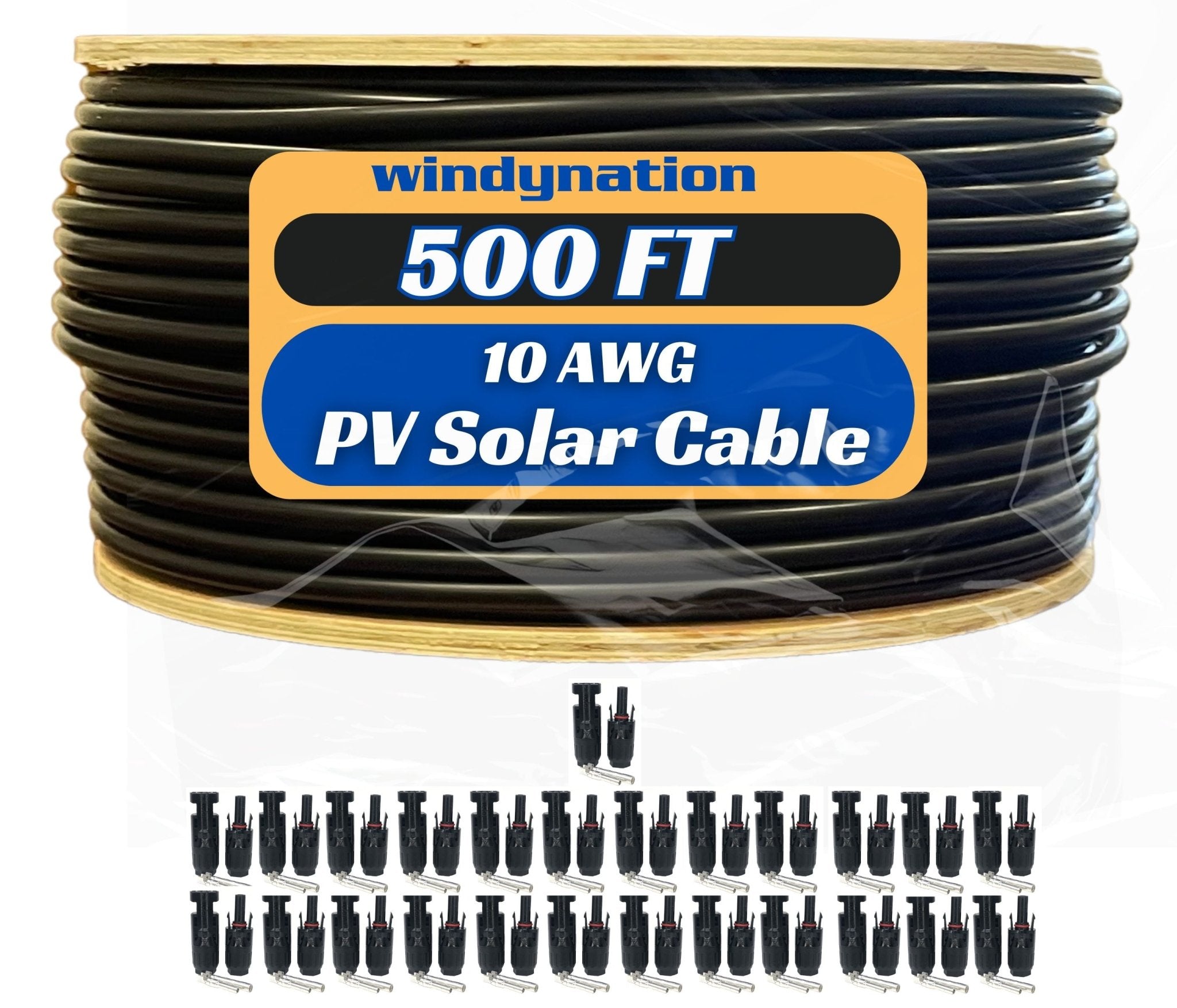 500 Foot Spool 10 Gauge 10 AWG Solar Panel Extension Cable Wire Black or Red Pure Copper - THE ONLY Mars Emporium