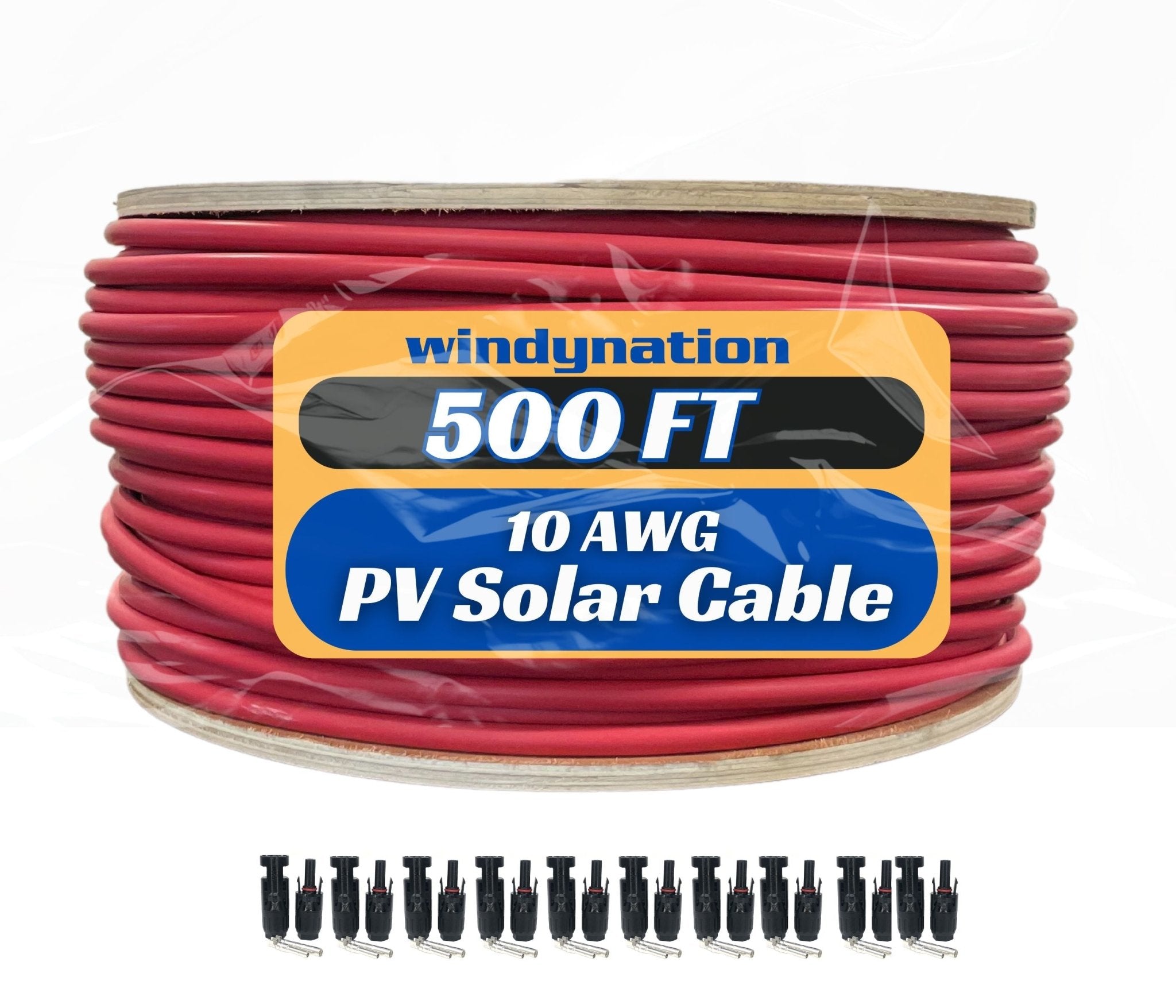 500 Foot Spool 10 Gauge 10 AWG Solar Panel Extension Cable Wire Black or Red Pure Copper - THE ONLY Mars Emporium