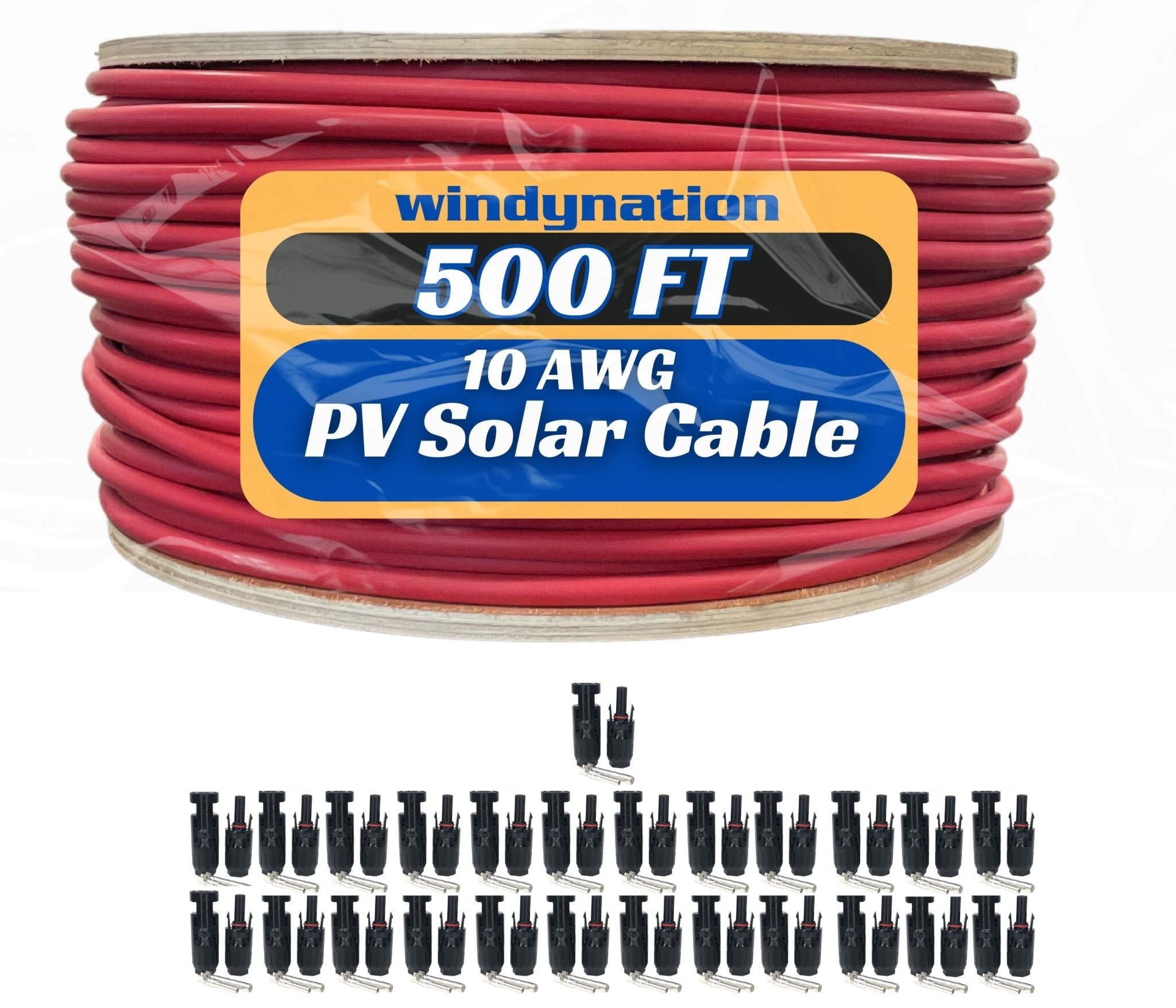500 Foot Spool 10 Gauge 10 AWG Solar Panel Extension Cable Wire Black or Red Pure Copper - THE ONLY Mars Emporium