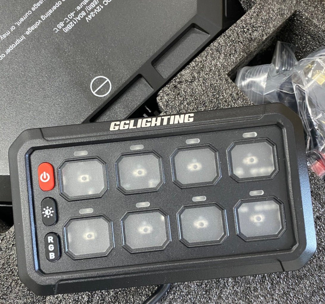 8 - Gang Switch Panel With RGB And Remote Control Bluetooth App - THE ONLY Mars Emporium