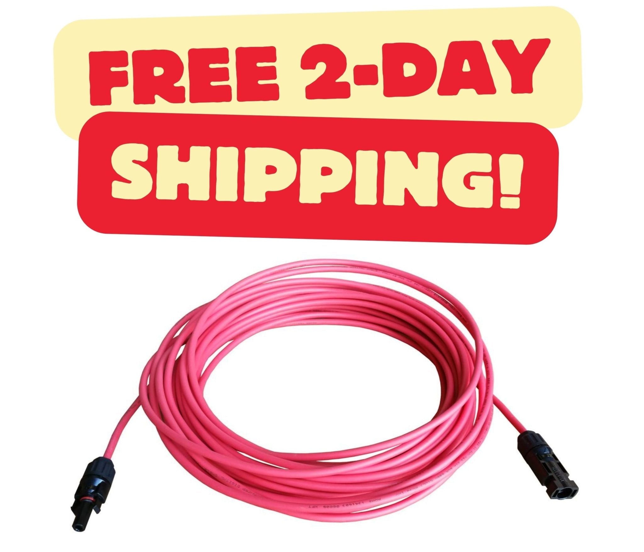 8 Gauge (AWG) Solar Panel Extension Cable Wire with Solar Connectors - THE ONLY Mars Emporium