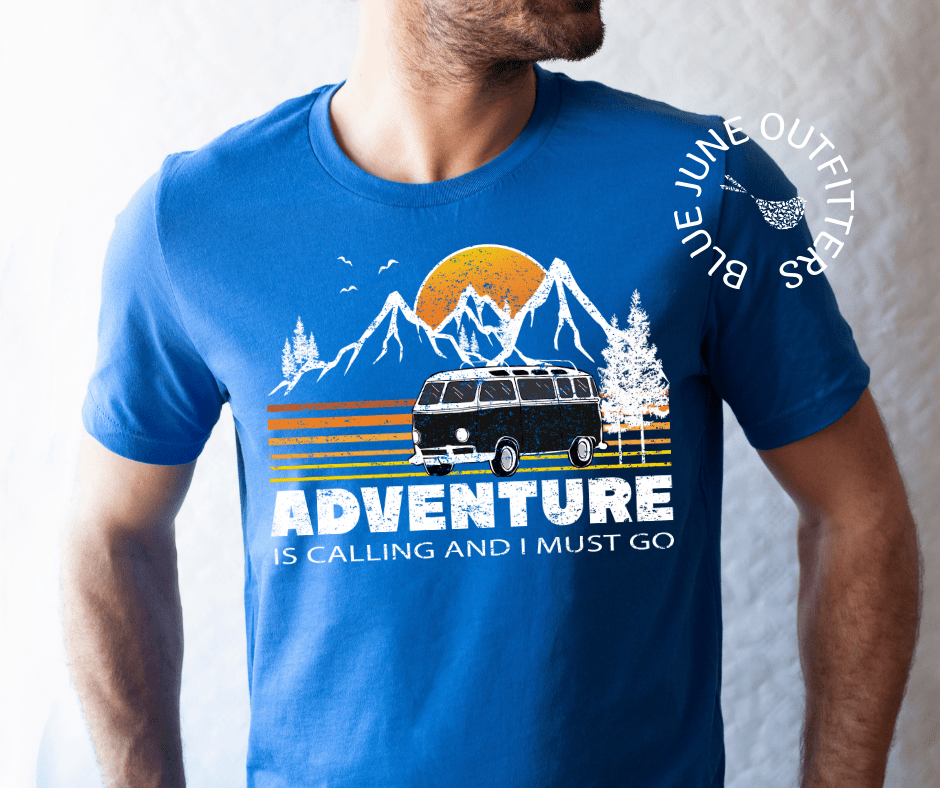 Adventure Is Calling | Van Life Camping Tee - THE ONLY Mars Emporium