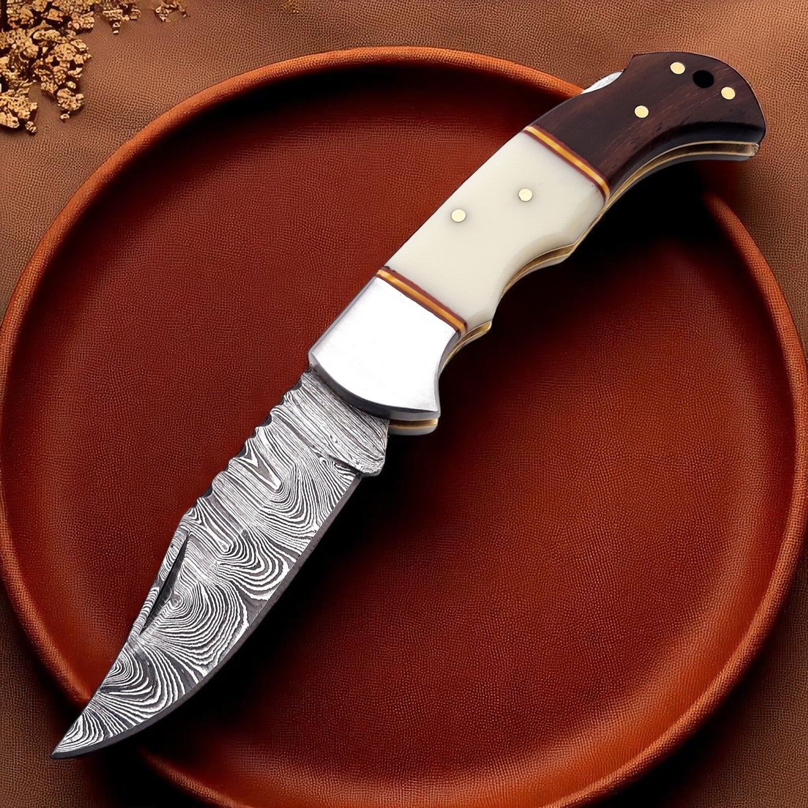 Bone Handle Pocket Knife | with Back Lock - THE ONLY Mars Emporium