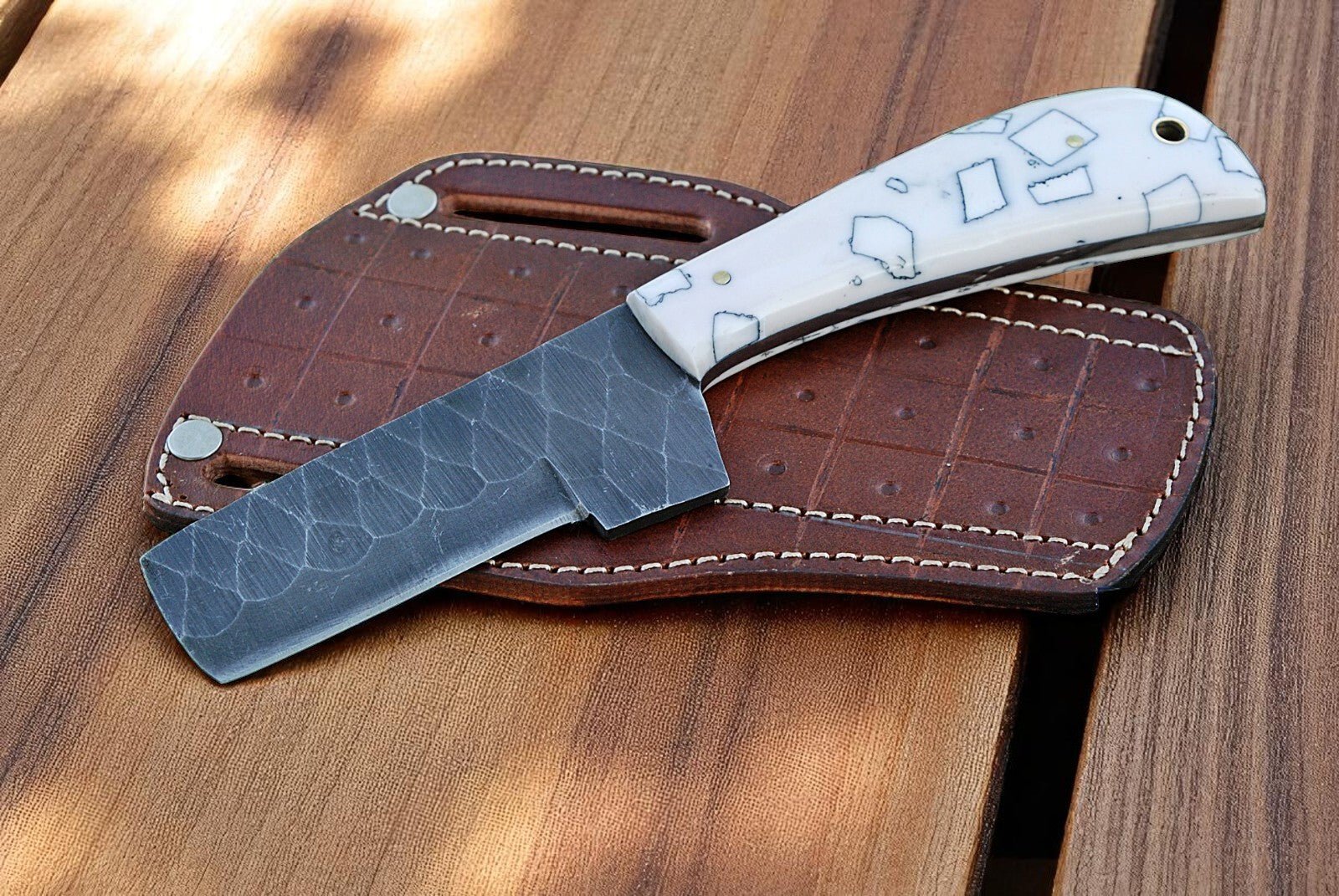 Bull Cutter Knife | Handmade with Resin Handle - THE ONLY Mars Emporium