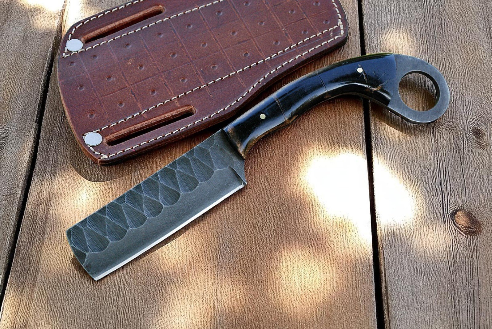 Bull Cutter Knife | with Leather Sheath - THE ONLY Mars Emporium