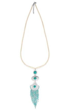 Desert Breeze Turquoise and Silver Pendant Necklace - THE ONLY Mars Emporium