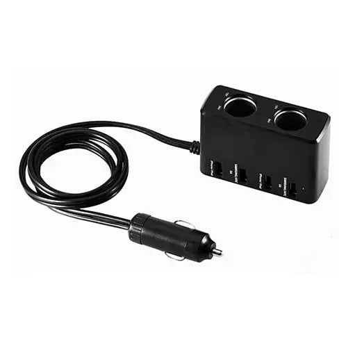 Dual Car 12v Outlet with 4 USB all Gadget Charger - THE ONLY Mars Emporium