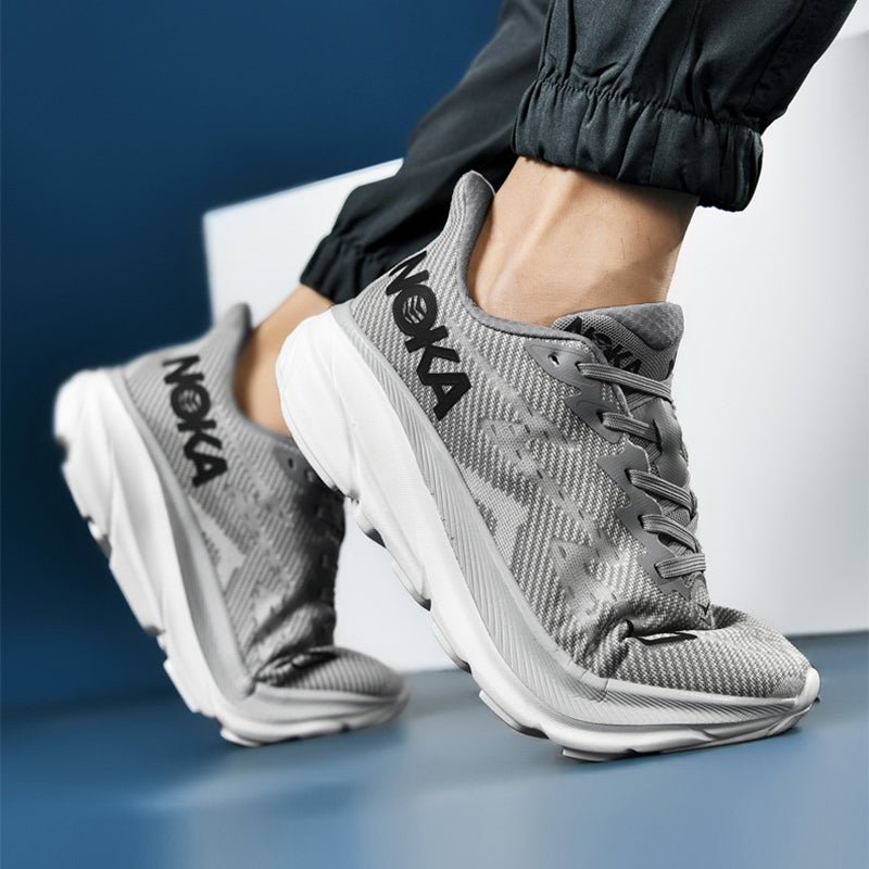 Fashion Lace - up Mesh Sneakers Men Lightweight Shock Absorption Training Shoes Soft - sole Running Sports Shoes - THE ONLY Mars Emporium