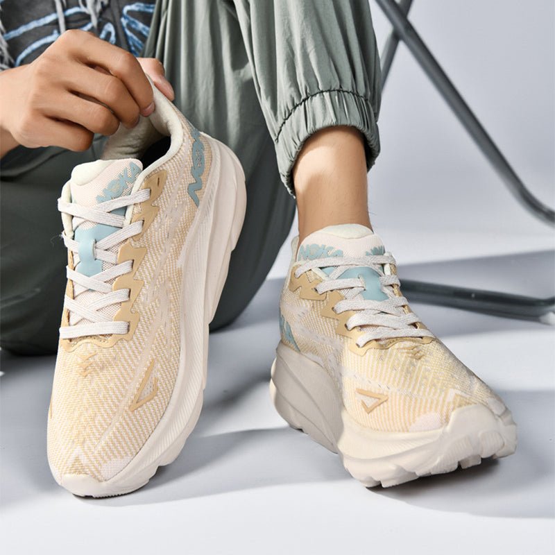 Fashion Lace - up Mesh Sneakers Men Lightweight Shock Absorption Training Shoes Soft - sole Running Sports Shoes - THE ONLY Mars Emporium