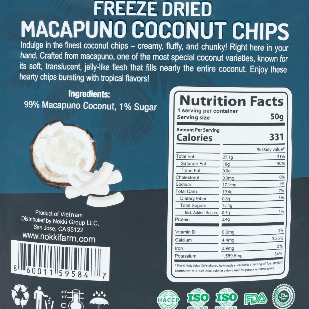 Freeze - Dried Macapuno Coconut Chips - THE ONLY Mars Emporium