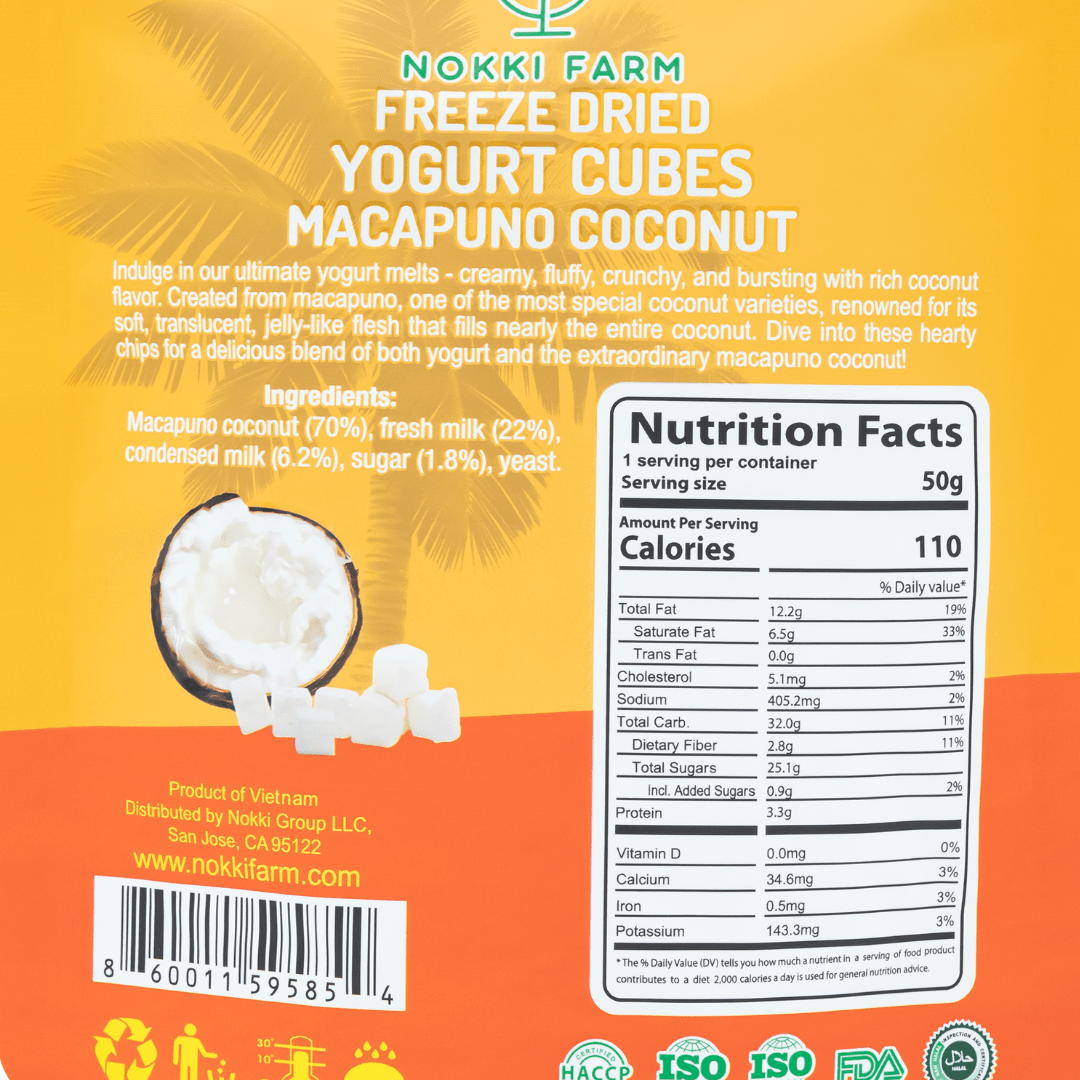 Freeze - Dried Yogurt Cubes - Macapuno Coconut - THE ONLY Mars Emporium