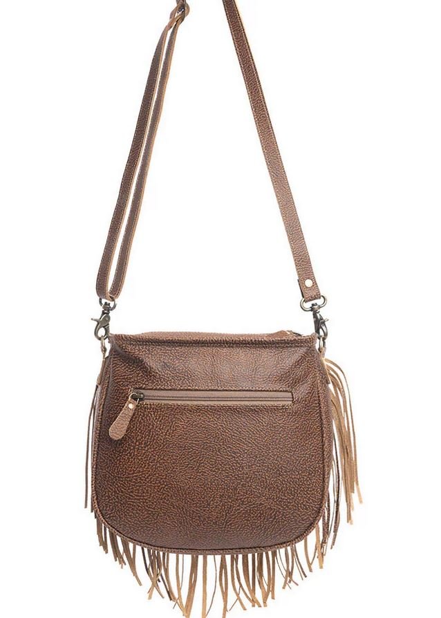 Hand tooled Fringe Bag - THE ONLY Mars Emporium