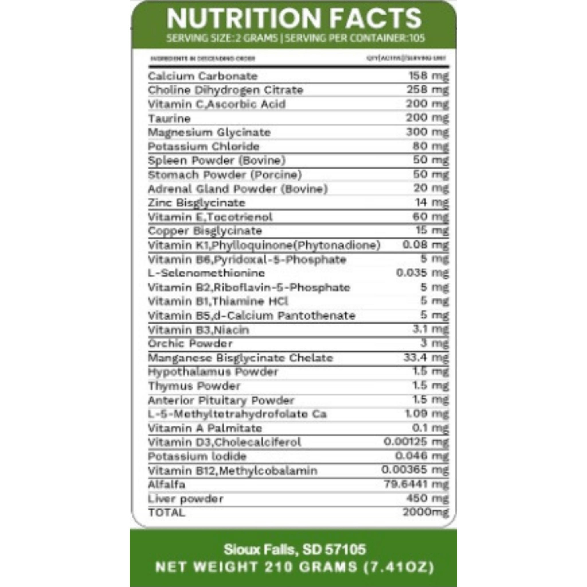 Holistic Total Body Support – Multivitamin & Glandular Support for Dogs and Cats - THE ONLY Mars Emporium