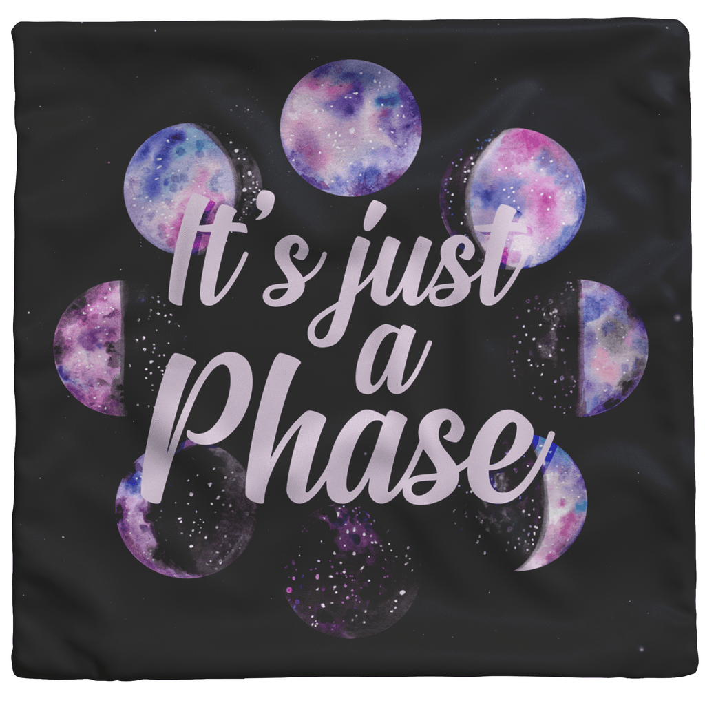 "It's Just a Phase" Throw Pillow - THE ONLY Mars Emporium