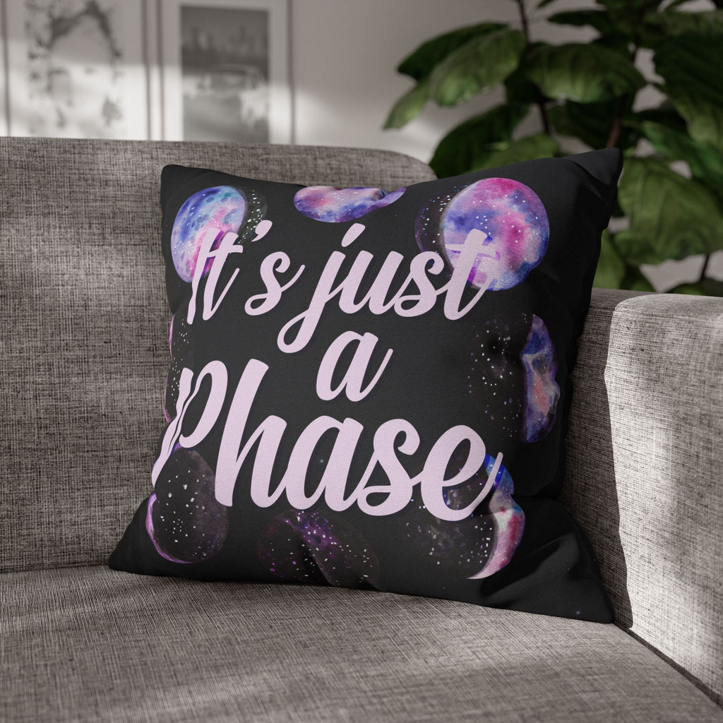 "It's Just a Phase" Throw Pillow - THE ONLY Mars Emporium