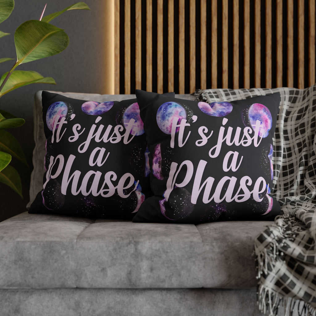 "It's Just a Phase" Throw Pillow - THE ONLY Mars Emporium