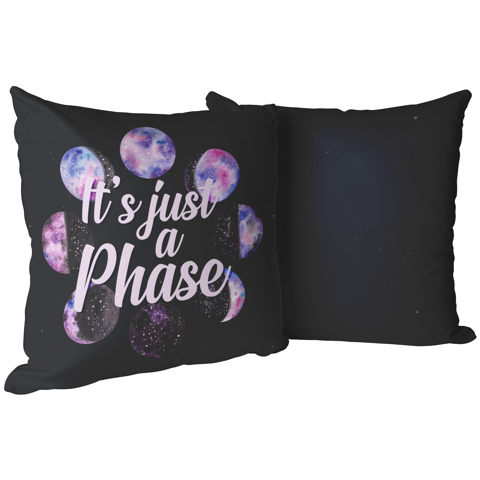 "It's Just a Phase" Throw Pillow - THE ONLY Mars Emporium