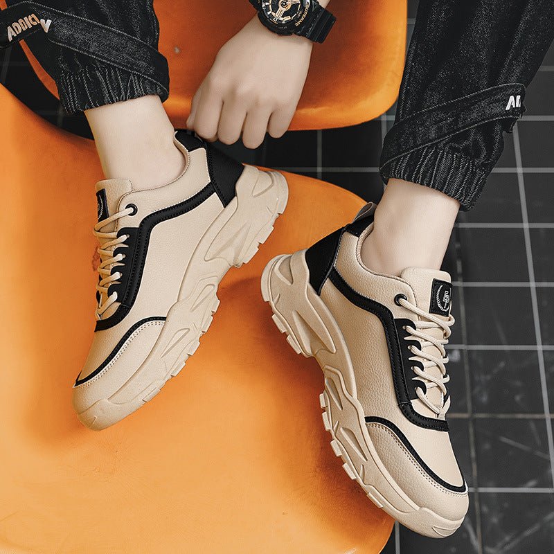 Labor protection shoes, wear - resistant shoes, sports and leisure outdoor hiking leather shoes, men's shoes, versatile thick soled trendy shoes - THE ONLY Mars Emporium