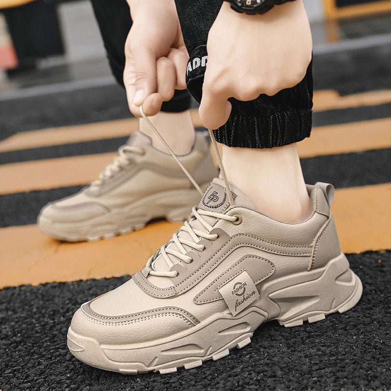 Labor protection shoes, wear - resistant shoes, sports and leisure outdoor hiking leather shoes, men's shoes, versatile thick soled trendy shoes - THE ONLY Mars Emporium