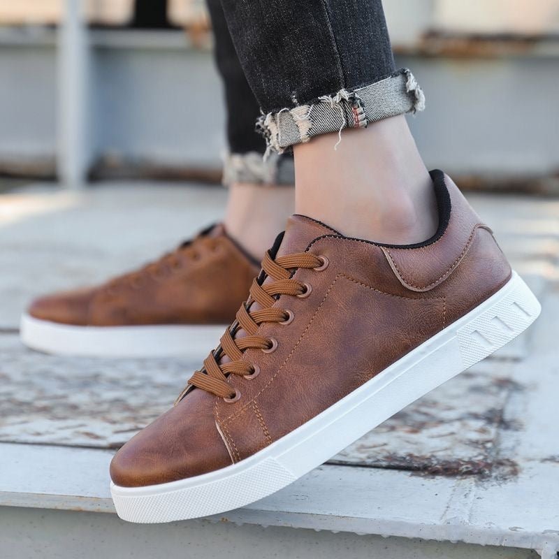 Lace - up Flat Shoes Men's Fashion Casual Shoes - THE ONLY Mars Emporium
