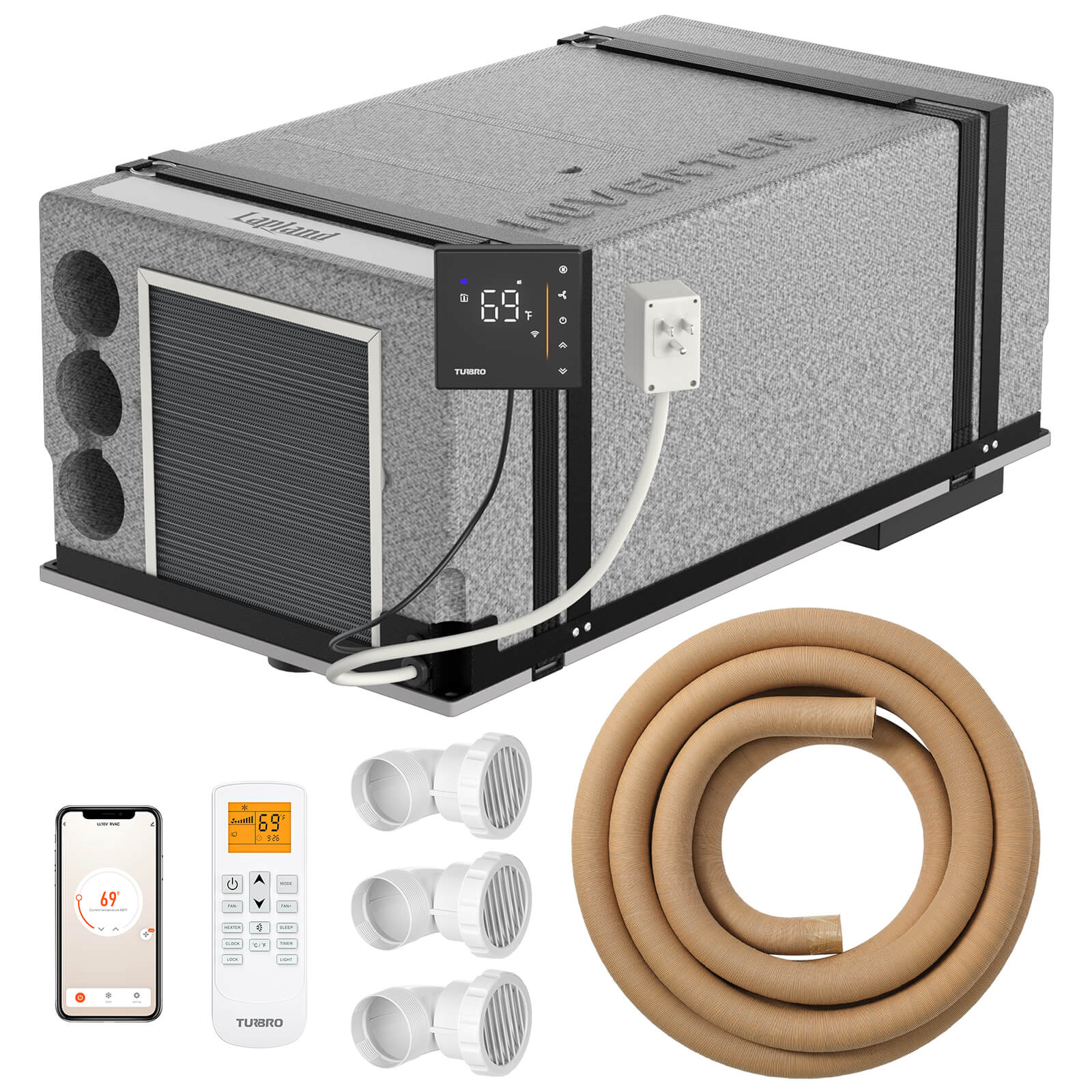 Lapland LL10V 10,000 BTU Inverter Under Bench RV VAN SPRINTER SKOOLIE Air Conditioner w/ Heat Pump (R32 Refrigerant) - THE ONLY Mars Emporium