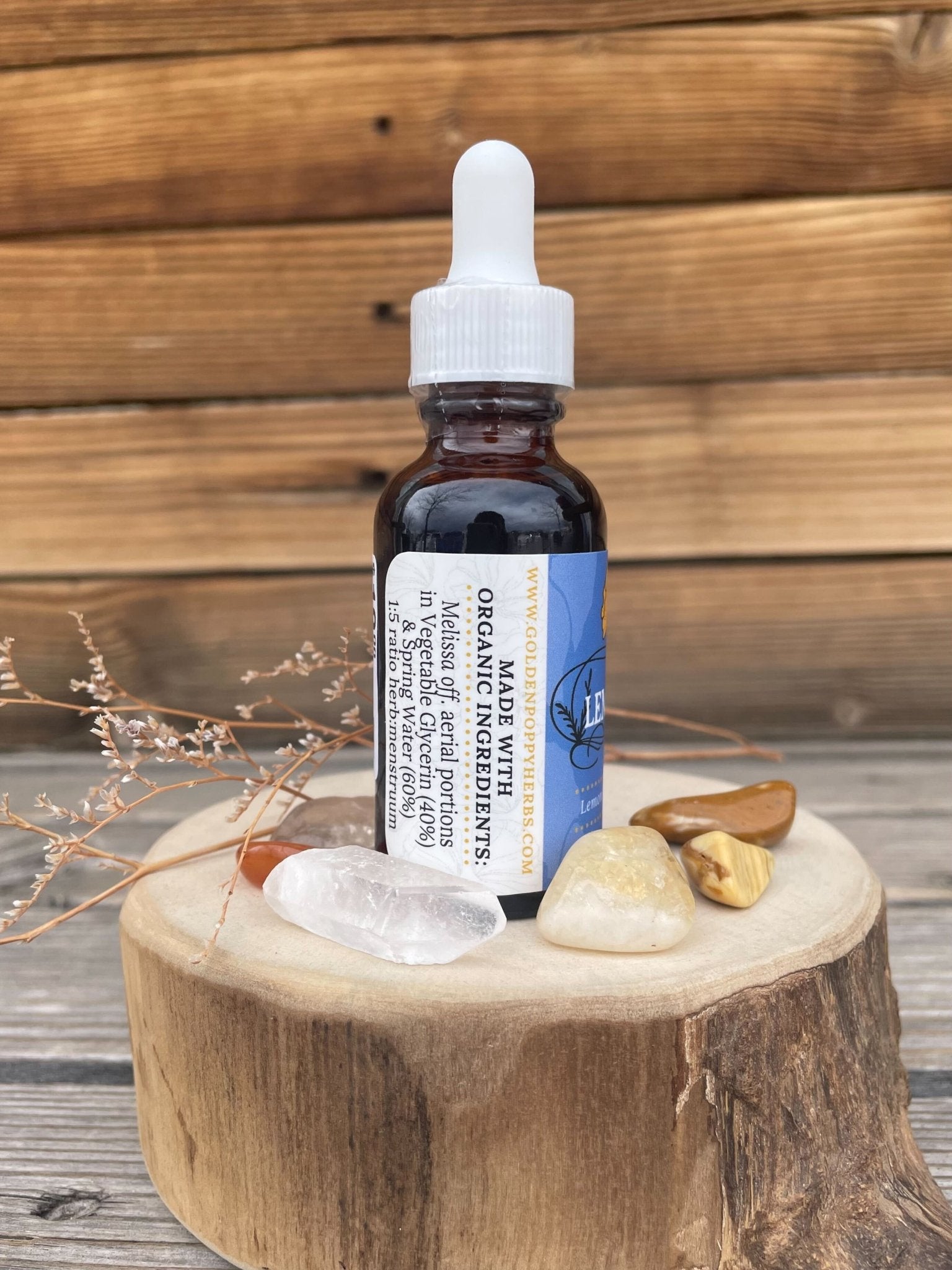 Lemon Balm Glycerite Tincture 1 oz bottle - THE ONLY Mars Emporium