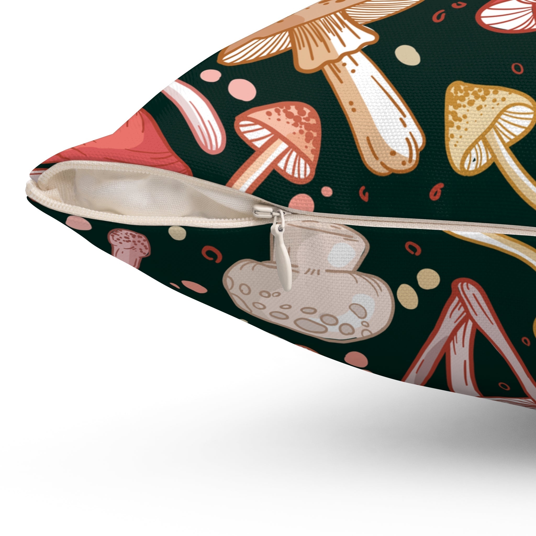 "Many Mushrooms" Throw Pillow - THE ONLY Mars Emporium