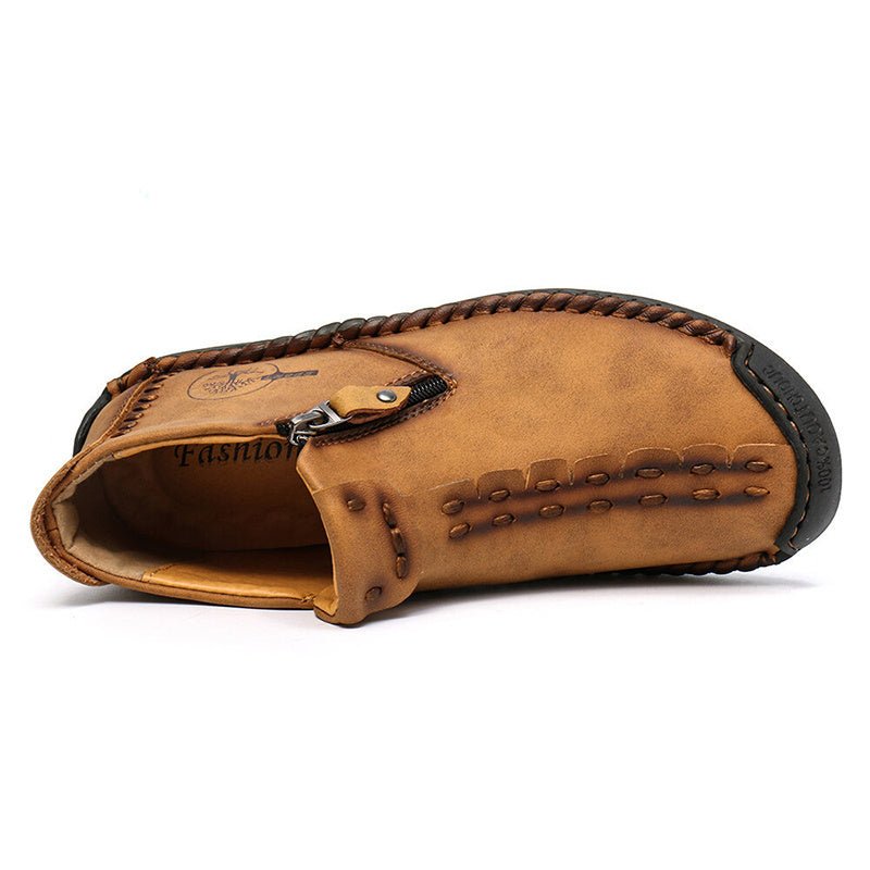 Men Ankle Boots Zipper Outdoor Hiking Shoes - THE ONLY Mars Emporium