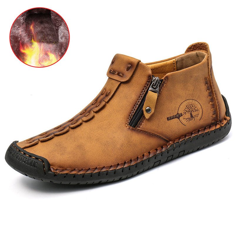 Men Ankle Boots Zipper Outdoor Hiking Shoes - THE ONLY Mars Emporium