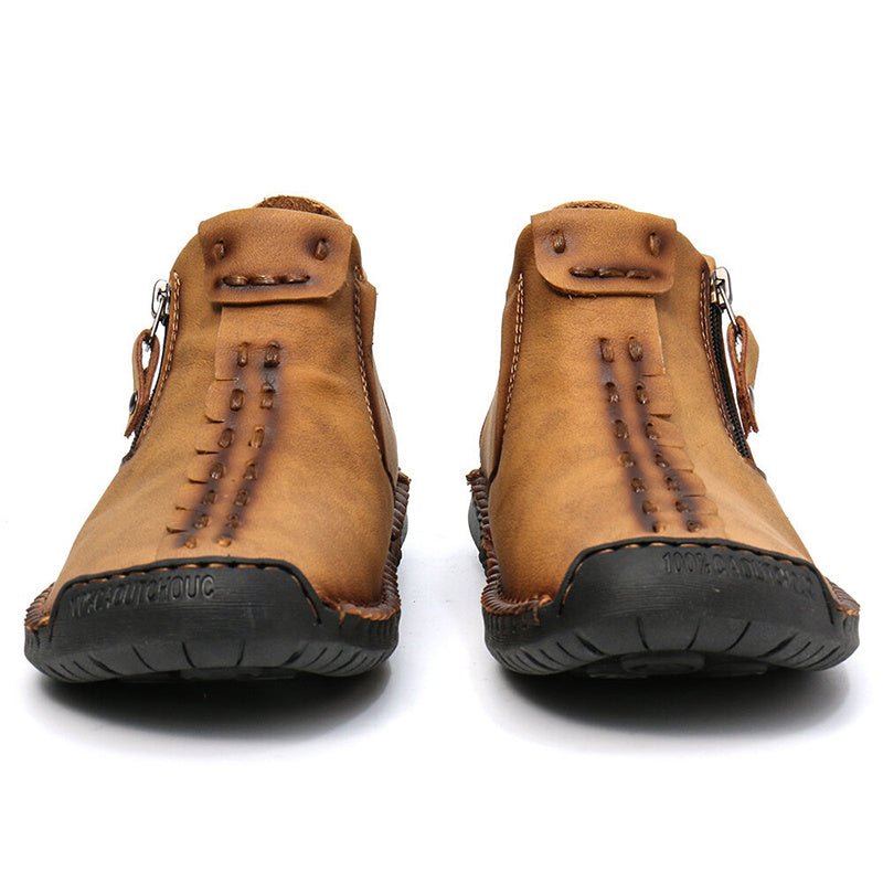 Men Ankle Boots Zipper Outdoor Hiking Shoes - THE ONLY Mars Emporium