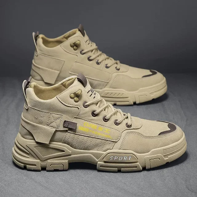 Men Work Boots Type Dirt Resistant Anti Slip Work Trend Shoes Thick Soles Outdoor Hiking Snow Boots Wear - Resistant Fashion - THE ONLY Mars Emporium