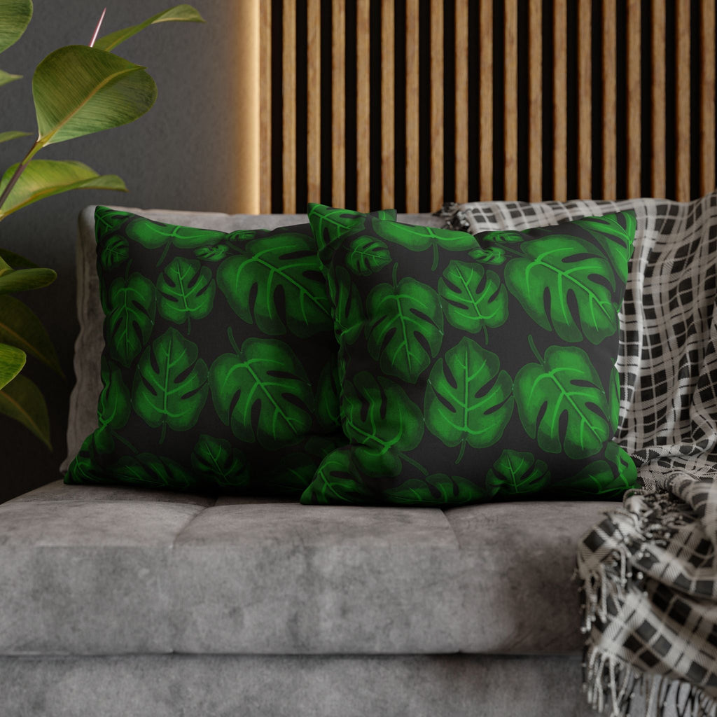 "Monstera Madness" Throw Pillow - THE ONLY Mars Emporium
