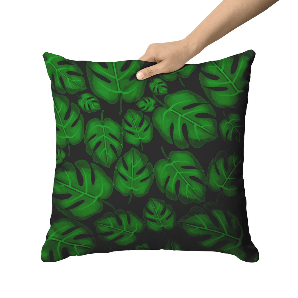 "Monstera Madness" Throw Pillow - THE ONLY Mars Emporium
