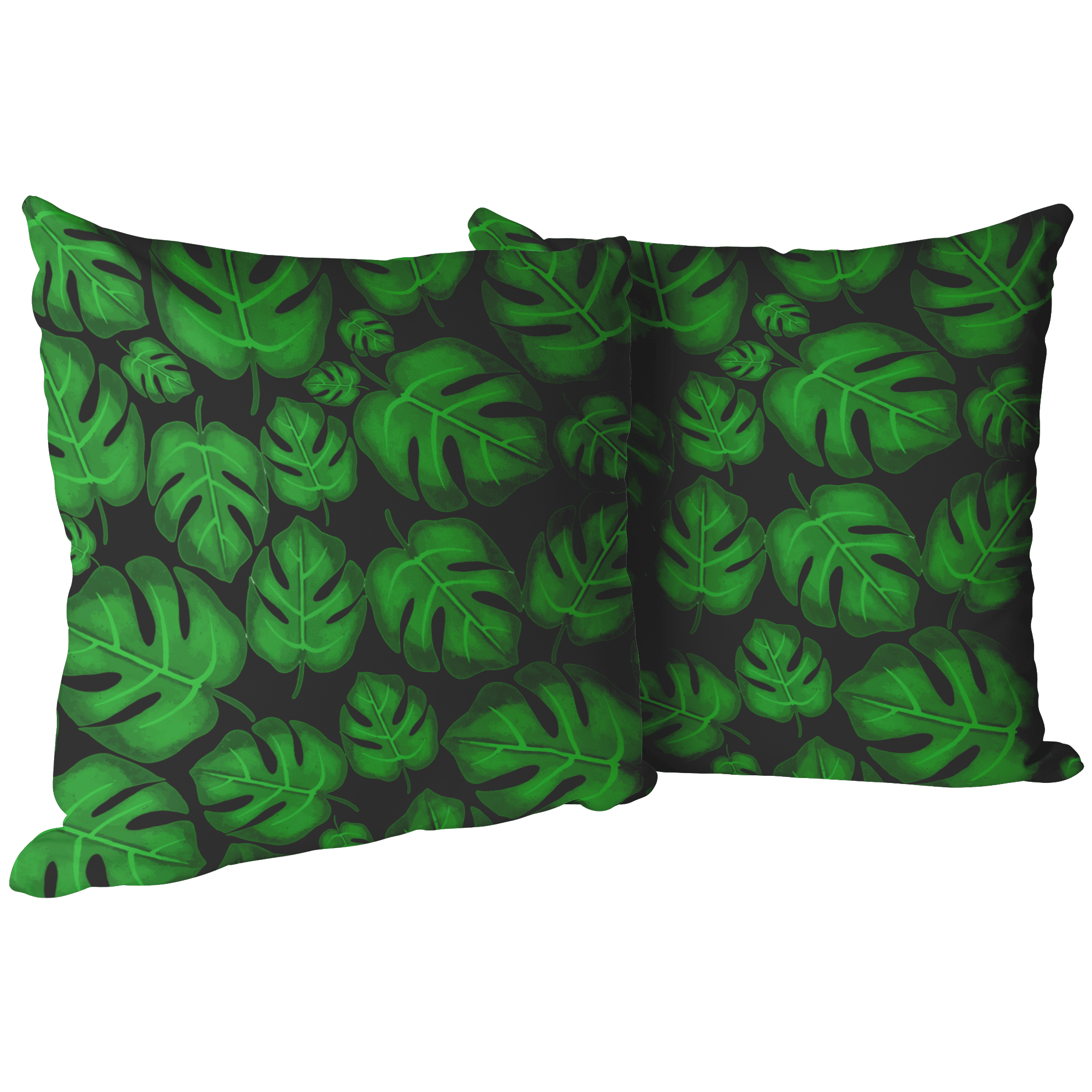 "Monstera Madness" Throw Pillow - THE ONLY Mars Emporium