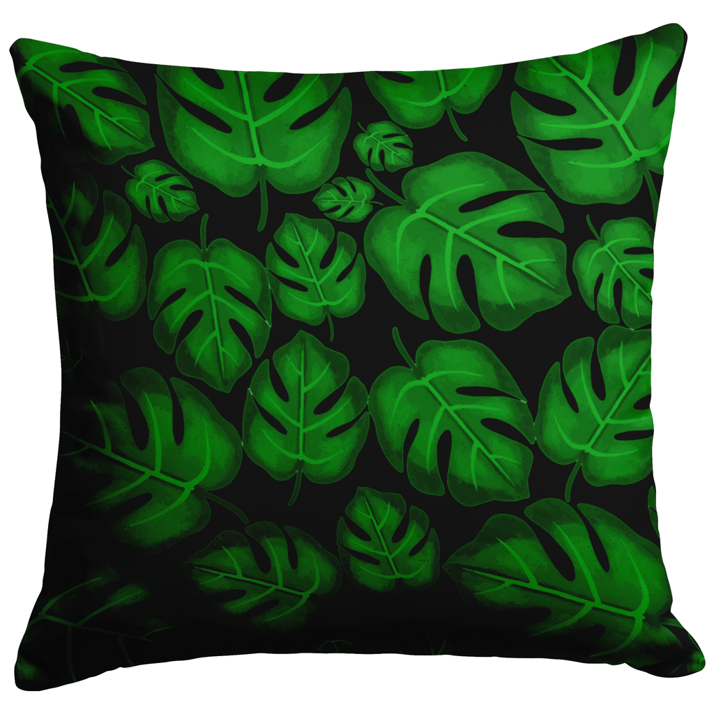 "Monstera Madness" Throw Pillow - THE ONLY Mars Emporium