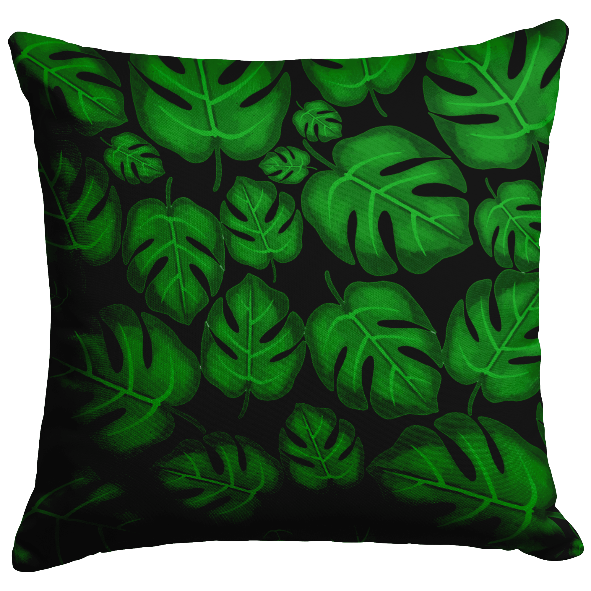 "Monstera Madness" Throw Pillow - THE ONLY Mars Emporium