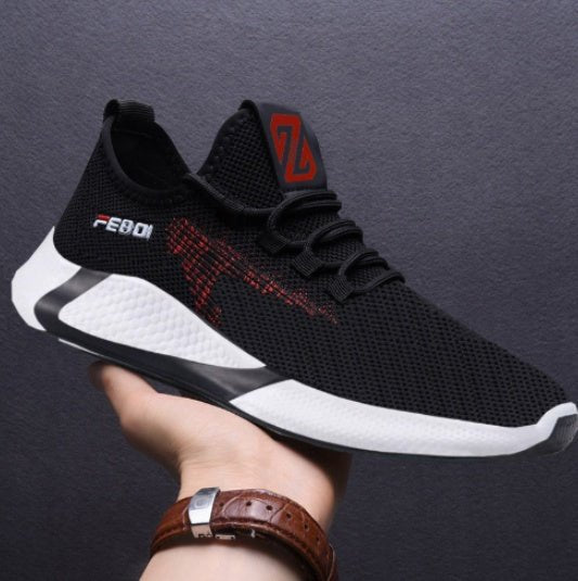 New Sports Shoes Men's Breathable Casual Mesh Shoes Comfort Increase Lace - up Non - slip Low - top Running Shoes - THE ONLY Mars Emporium