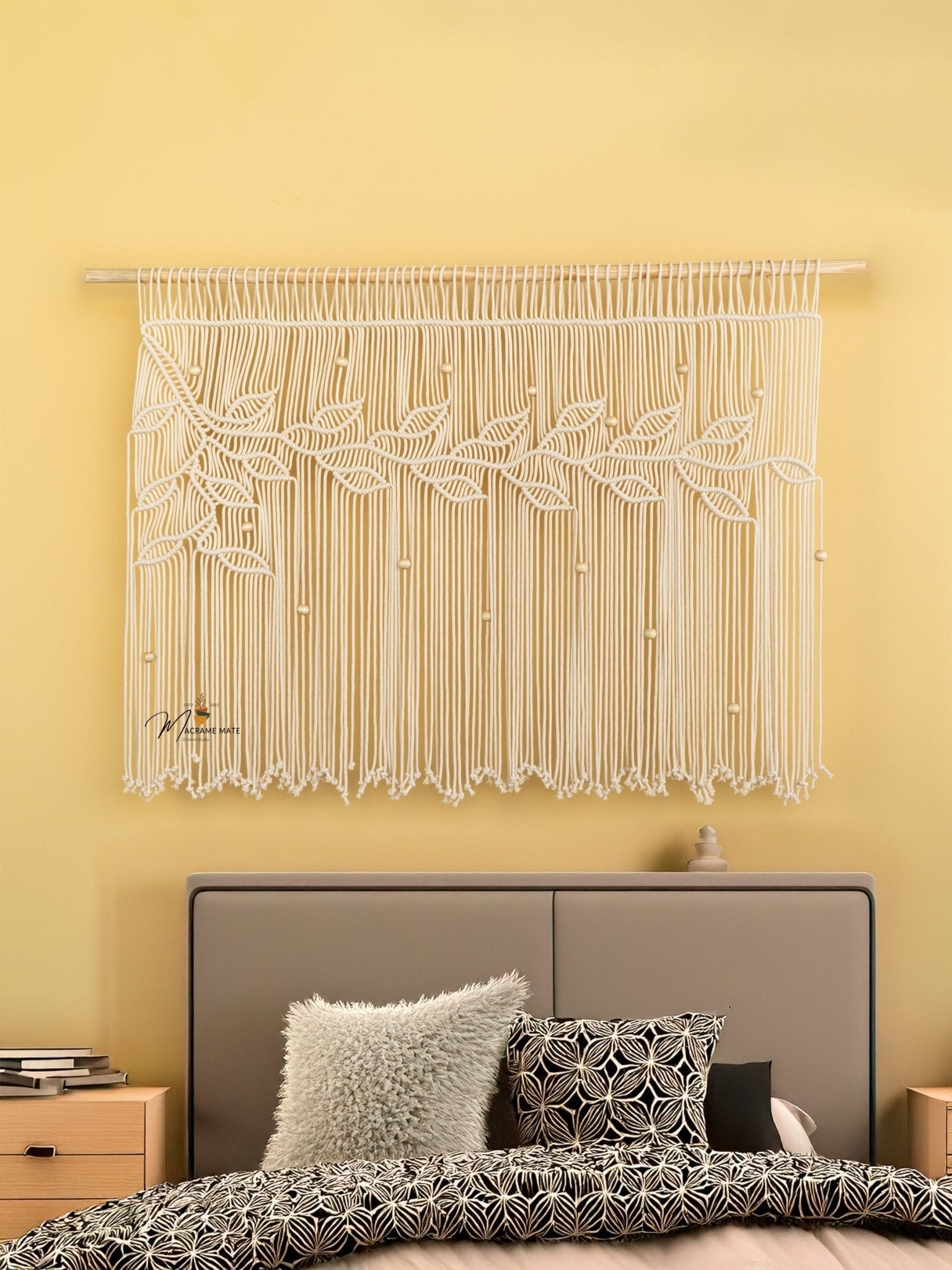 Nordica Natural Macrame Window Curtain - THE ONLY Mars Emporium