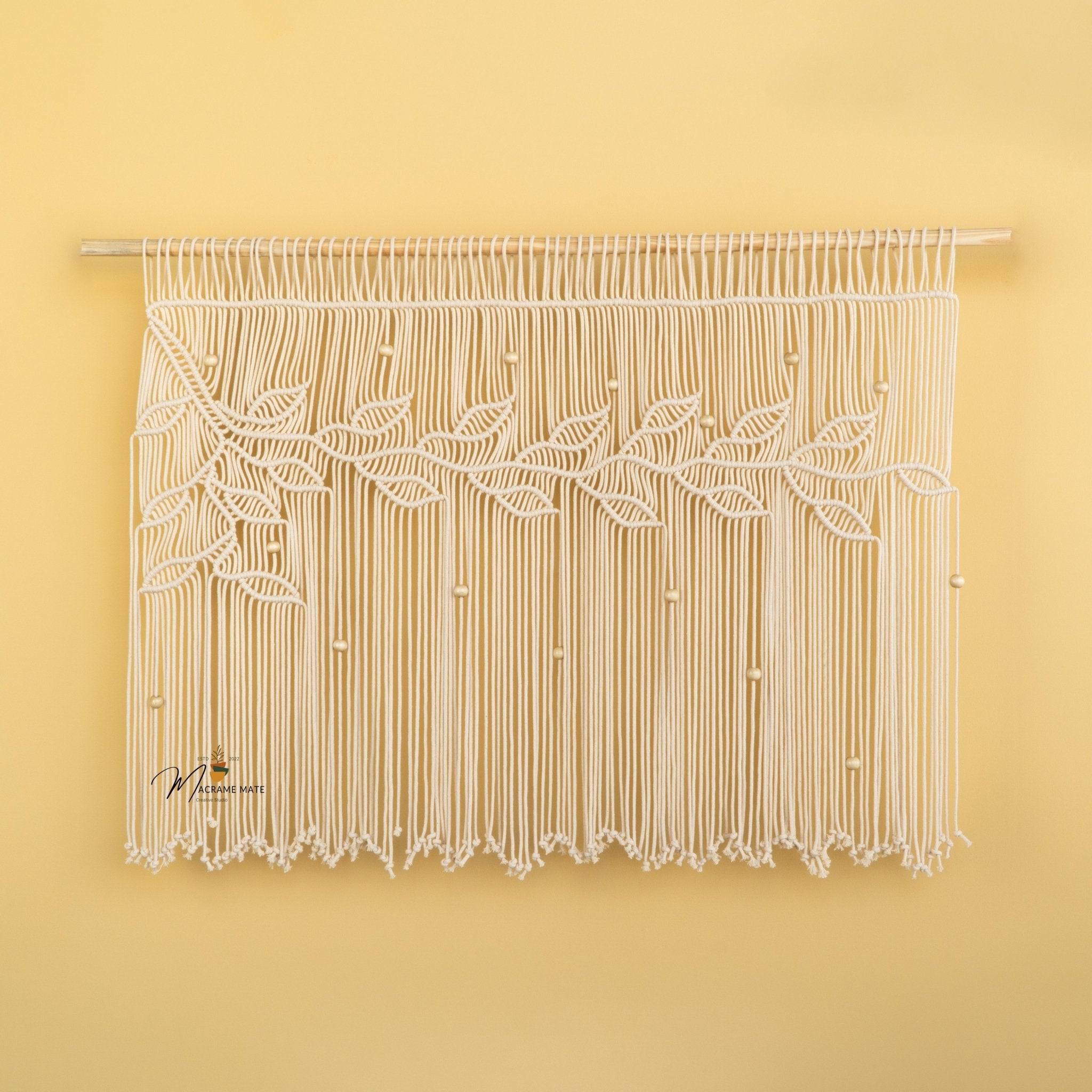 Nordica Natural Macrame Window Curtain - THE ONLY Mars Emporium