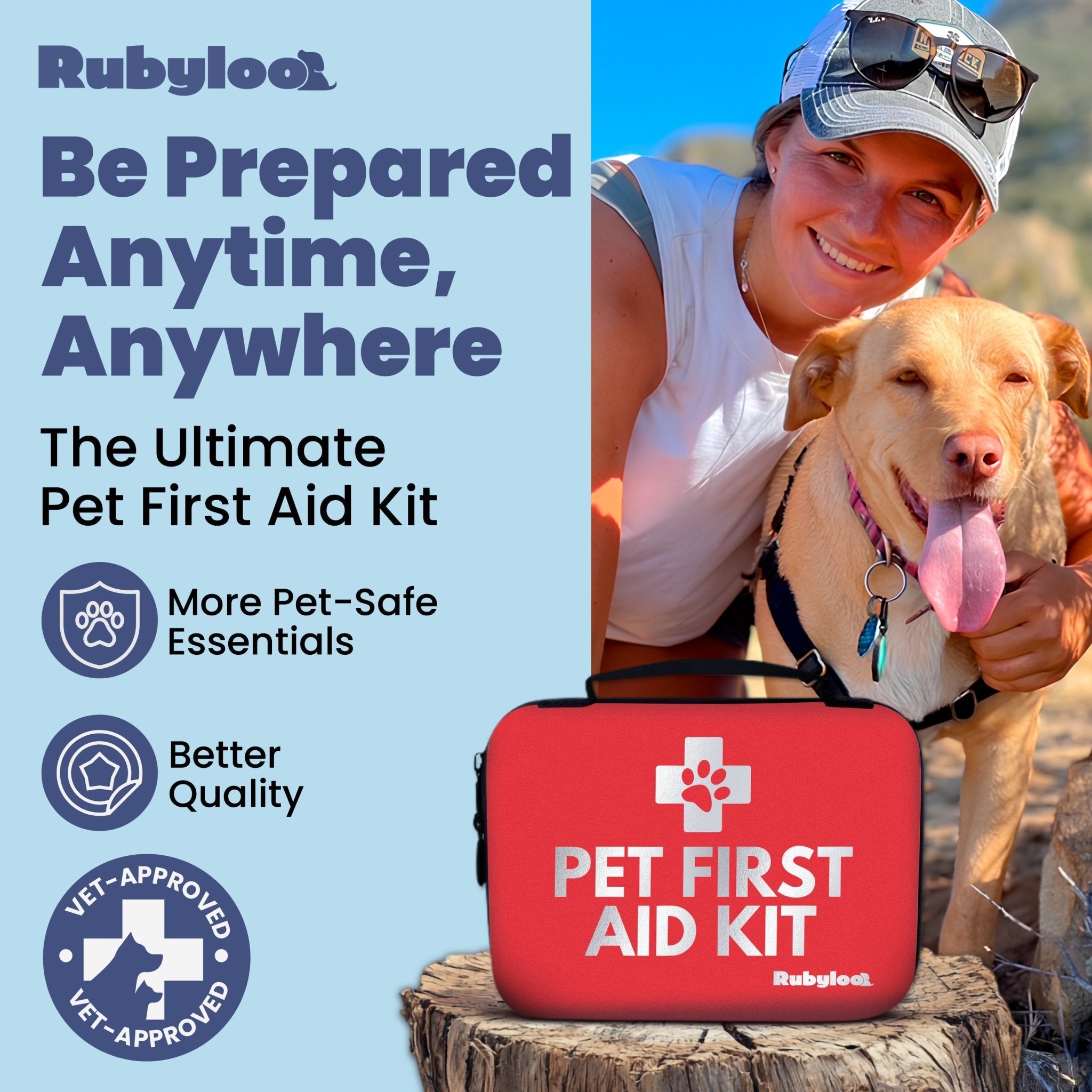 Pet First Aid Kit for Dogs & Cats with Vet - Approved Essentials - THE ONLY Mars Emporium